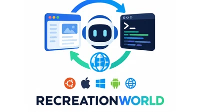 RecreationWorld: Scalable and Verifiable Environments for Hybrid Computer-Use Agents featured image